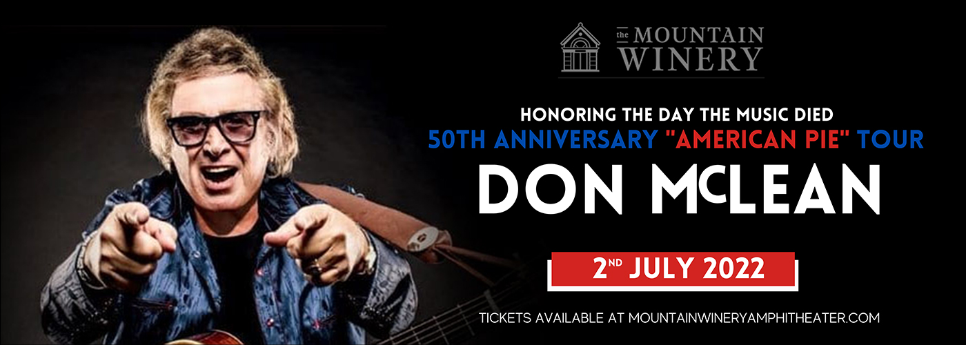 Don McLean at Mountain Winery Amphitheater