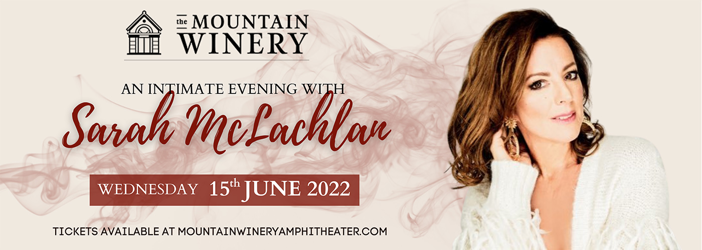 Sarah McLachlan at Mountain Winery Amphitheater