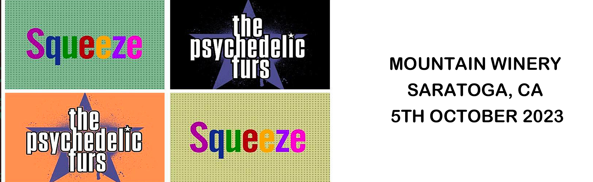 The Psychedelic Furs & Squeeze at Mountain Winery